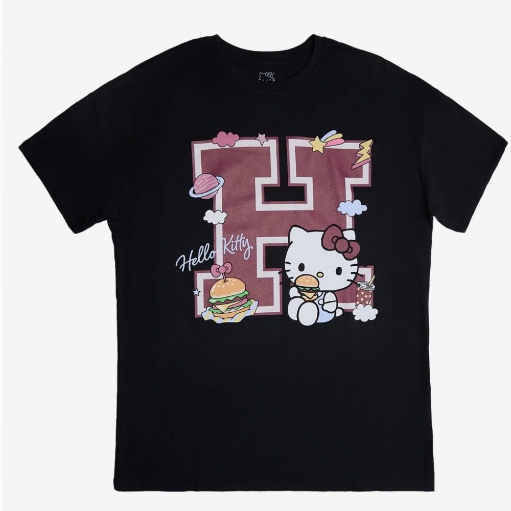 🌟 2/$30 🌟 Hello Kitty Black Tee with Graphic Print